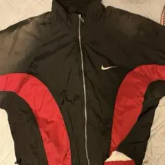 90s レア NIKE ナイロン ジャケット 黒 赤 ビンテージ VINTAGE