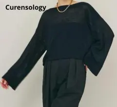 【美品】【Curensology】ミドルゲージリネンショートプルオーバー