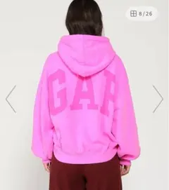 ギャップ　ヴィンテージソフト GAPアーチロゴ クロップドパーカー　XL