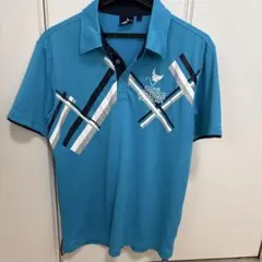CLUNIK 青 ポロシャツ Lサイズ