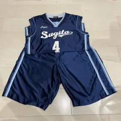 asics バスパン　ユニフォーム　バスケットボール　レディース　ネイビー　レア