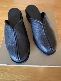 shiun LEATHER SQUARE MULE 41 - メルカリ