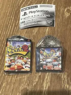 PlayStation ゲームパッケージ ミニチュアチャーム サルゲッチュ