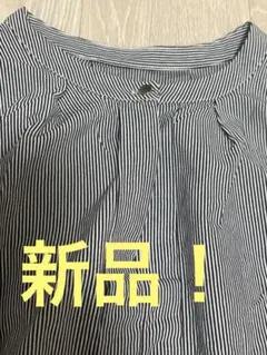 新品！ストライプ 半袖プルオーバーシャツのサムネイル