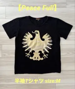 【Peace Full】半袖Tシャツ size:M 鷲プリント