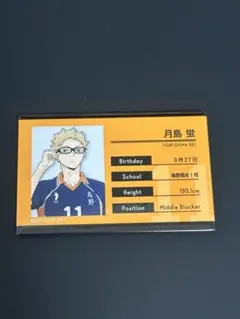 ハイキュー 月島蛍 缶バッジ