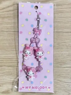 サンリオ マイメロディ マイメロ ストラップ トキメキぽっぷビーズ
