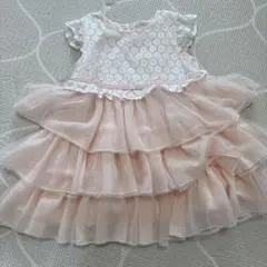 KUMIKYOKU フリルドレス 90サイズ ピンク