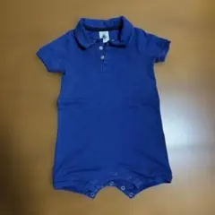PETIT BATEAU ネイビー ポロロンパース 6m