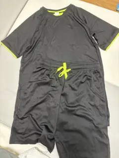 ♡◎スポーツウェア　ユニフォーム ▶︎ブラック×蛍光イエロー(Lサイズ)