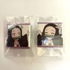 鬼滅の刃 竈門禰豆子 繋がるスクエア缶バッジ