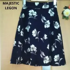 マジェスティックレゴン ひざ丈スカート フレアスカートAラインスカート
