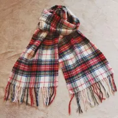 無印良品　チェック　マフラー