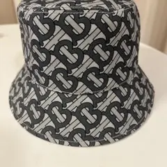美品】BURBERRY バケットハット PVC 総柄 モノグラム TB - メルカリ