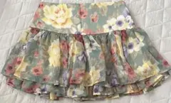 デイシー　シフォン　ミニスカート　花柄のサムネイル