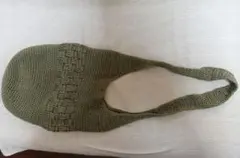 ローラアシュレイ　ニット ショルダーバッグ