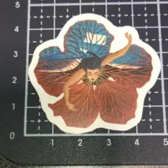 a246【4枚まで300円】防水ステッカー ハイビスカス 女性 ハワイ