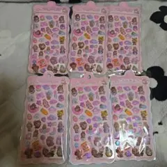キャラクターシール 6枚セット ピンク系