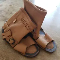 C.I.L　本革　レザー　ブーツサンダル　ハンドメイド　L　24.5~25.5のサムネイル