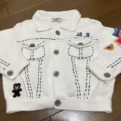 超、早い者勝ち送料込みミキハウスダブルBベビー80センチ可愛いカーディガン