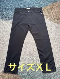 B:MING by BEAMS ブラック　ストレッチパンツ　ＸＬ　ビームス