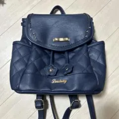 Lindsay ネイビー キルティングリュックのサムネイル