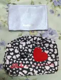 JILLSTUART ハート柄ポーチとフラットポーチセット ジル 化粧