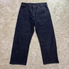 美品！Wrangler★インディゴ　W33◎ワイドストレートデニム★