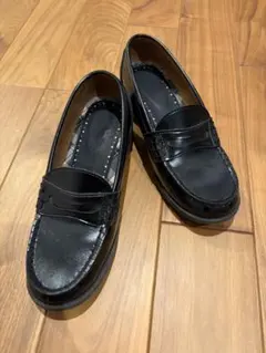 大幅値下げ☆メルカリ市特価☆人気学生ローファー ブラック厚底スタイルアップのサムネイル