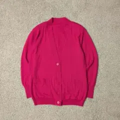 Vintage 80s ナイガイ カーディガン ピンク L ゆるだぼ シルク
