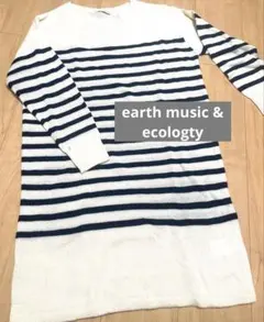 earth music & ecologtyストライプニット レディースセーター