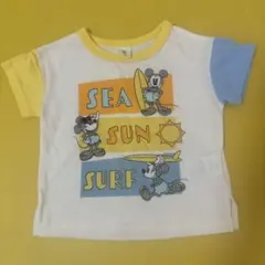 ミッキー サーフィン Tシャツ 70-80cm