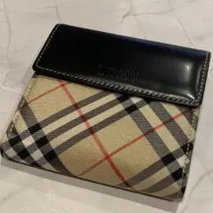 ✨アイコニックなチェック柄✨BURBERRY BLUE LABEL 二つ折り財布のサムネイル