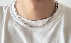 チェーンネックレス　シルバー　ハードウェア