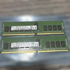 SK Hynix 2R×8 PC4-2400T-UB1-11メモリ16GB✕2 Memória SK Hynix PC4 2400T - UB1 16Gb 2Rx8 - HMA82GU6AFR8N-UH