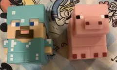 Minecraft スティーブ ブタ ライトマスコット