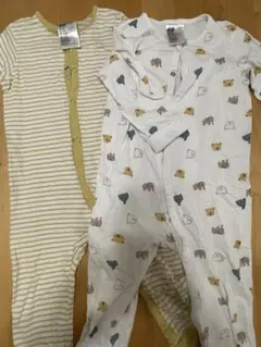 H&M ベビーロンパース2点セット 80サイズ