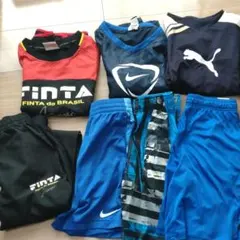 (最終値下げ)サッカーウェアまとめ売り１５０センチ１６０センチ２２点 最終値下げ)サッカーウェアまとめ売り150センチ160センチ22点