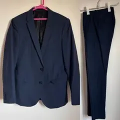 極美品✨ TAKAQ タカキュー ビジネススーツ ネイビー ストライプ