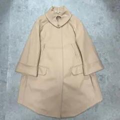 640 休日と詩 マーブルショートコート ベージュ 2024AW - メルカリ