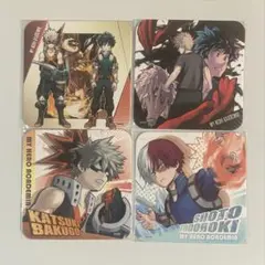 僕のヒーローアカデミア ヒロアカ アート コースター 爆豪 轟 麗日 飯田