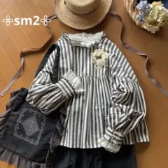 サマンサモスモス＊ボリュームスリーブ前後着ブラウス