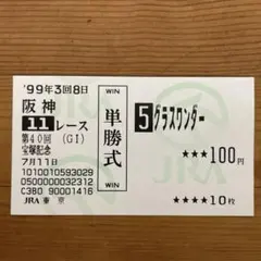 2025年最新】グラスワンダー 馬券の人気アイテム - メルカリ