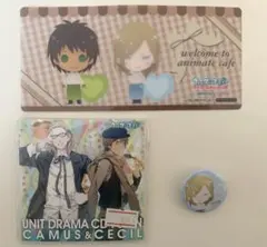 うたプリ カミュ 愛島セシル 缶バッチ しおり メモ帳