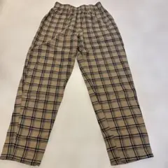 WEGO チェック柄 ワイドパンツSサイズ