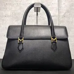 美品✨ MORABITO ハンドバッグ ターンロック ブラック フォーマル 