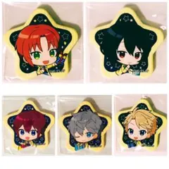 新品★あんスタ【Knights】アニカフェ★星型缶バッジ★5点セット