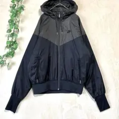 T064ナイキ ウィンドランナー 中綿 ジャケットM 袖口サムホール