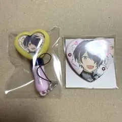 あんスタ　スタフォニ4 仙石忍　ハート缶バッジ　ミニペンライト　2点セット