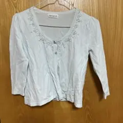 カーディガン　ビジュー